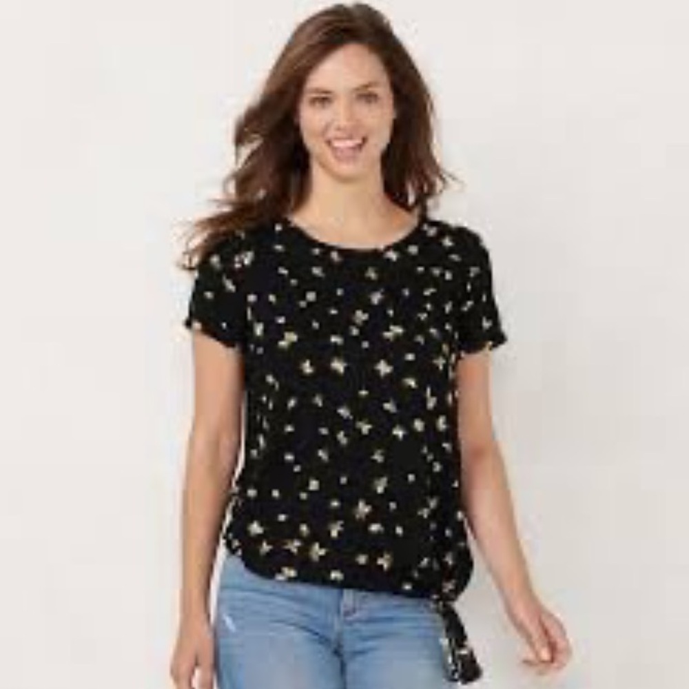 Lauren Conrad Tie Back Tee - Medium